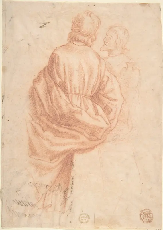 Drapery Study Wall Art by Anonymous, Italian, Florentine, second half of the 16th century - High-Resolution Digital Print