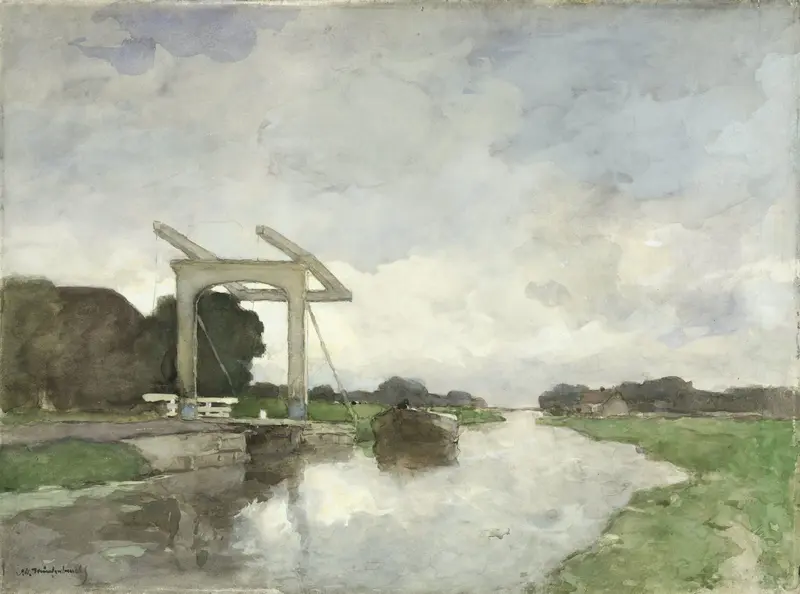 Drawbridge at Noorden Wall Art by Unknown - High-Resolution Digital Print