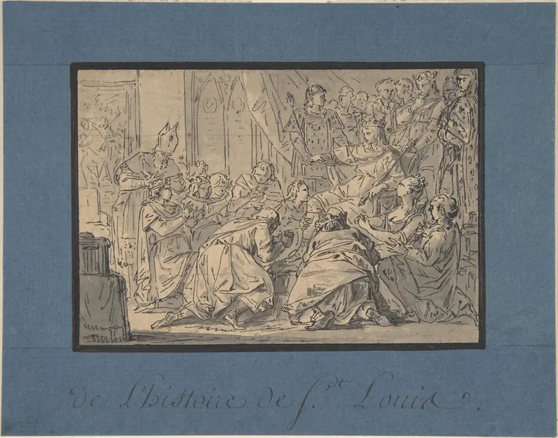 Drawing for a Book Illustration Wall Art by Anonymous, French, 18th century - High-Resolution Digital Print