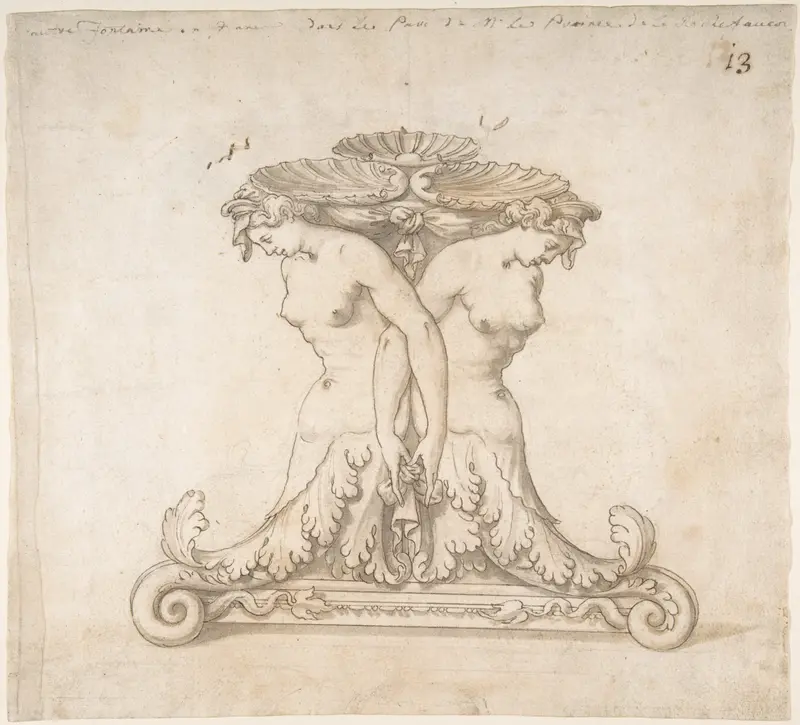 Drawing of a Fountain