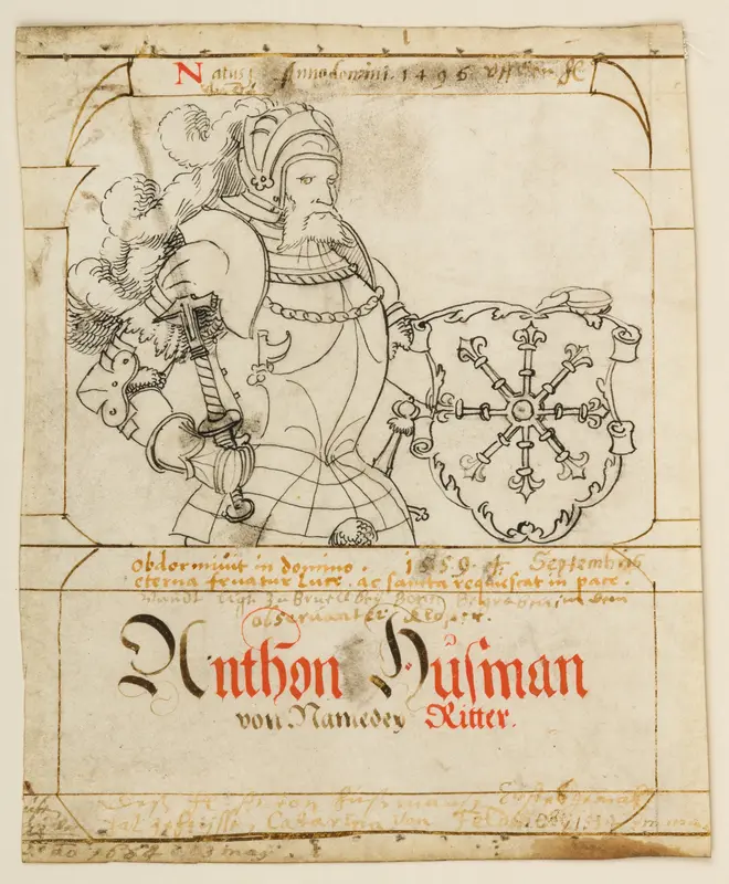 Drawing of Sir Anthony Hausman of Namedey Wall Art by Unknown - High-Resolution Digital Print