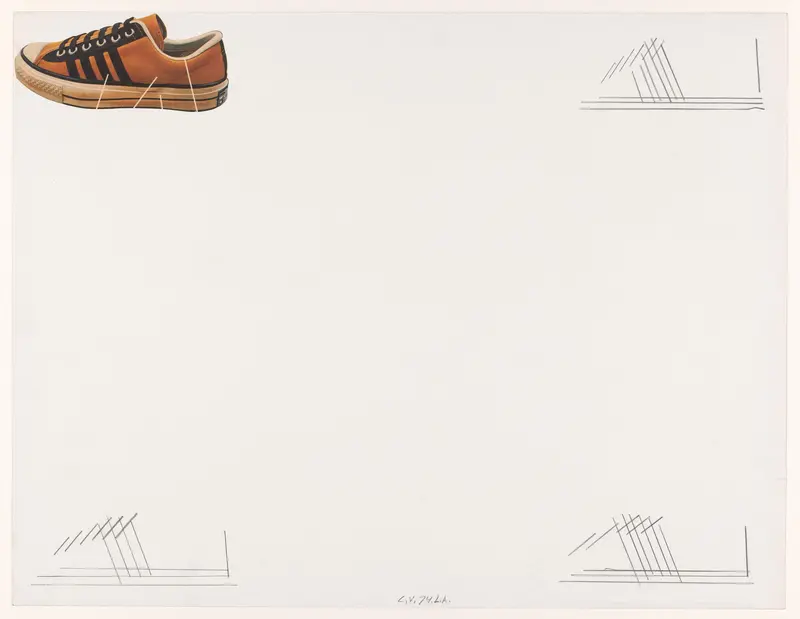 Drawing with shoe Wall Art by Unknown - High-Resolution Digital Print