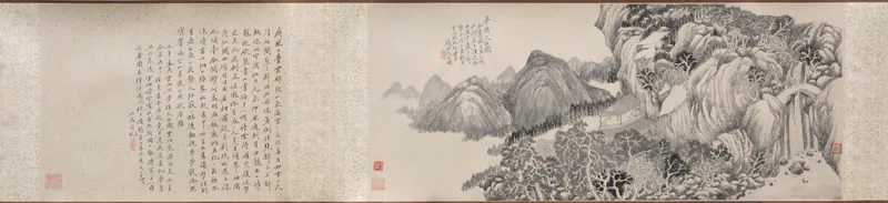 Dream Journey to Mt. Tiantai Wall Art by Qian Du - High-Resolution Digital Print