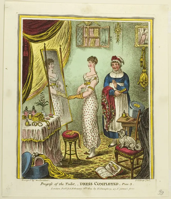 Dress Completed, plate three of Progress of the Toilet