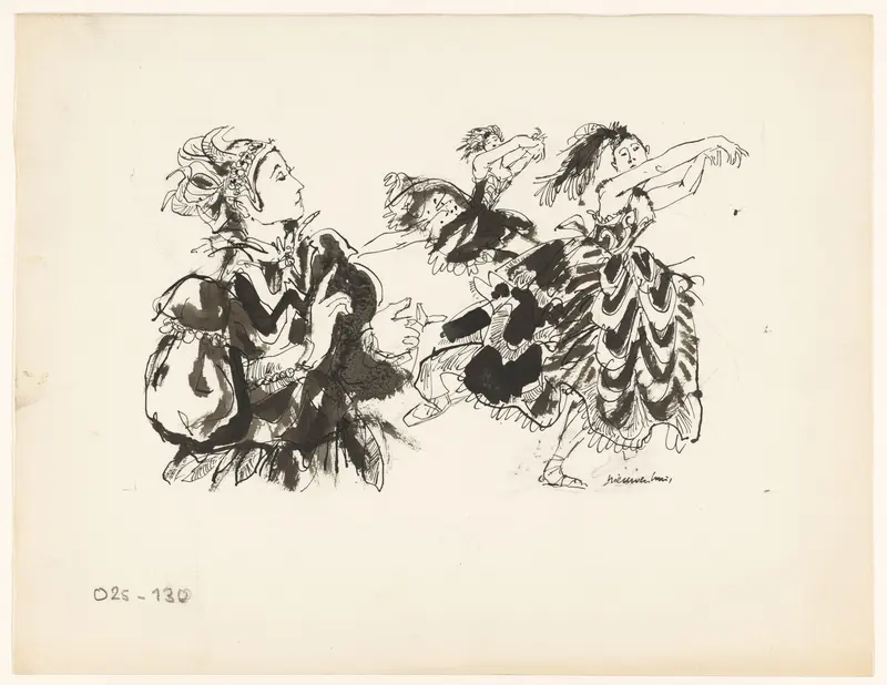 Drie dansers Wall Art by Unknown - High-Resolution Digital Print