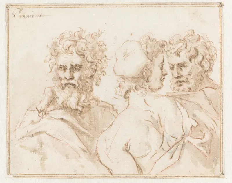 Drie figuren Wall Art by Jan de Bisschop - High-Resolution Digital Print