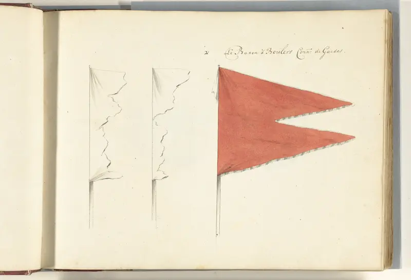 Drie Franse standaarden veroverd in de slag bij Ekeren, 1703 Wall Art by anonymous - High-Resolution Digital Print