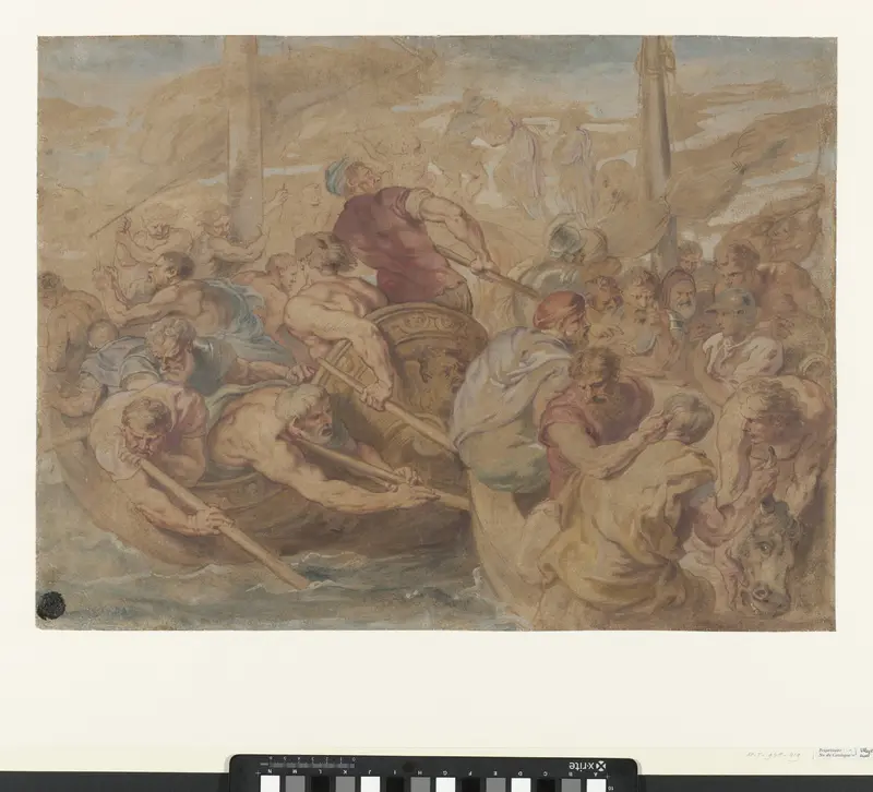 Drie gecombineerde episoden uit de geschiedenis van Odysseus Wall Art by Unknown - High-Resolution Digital Print