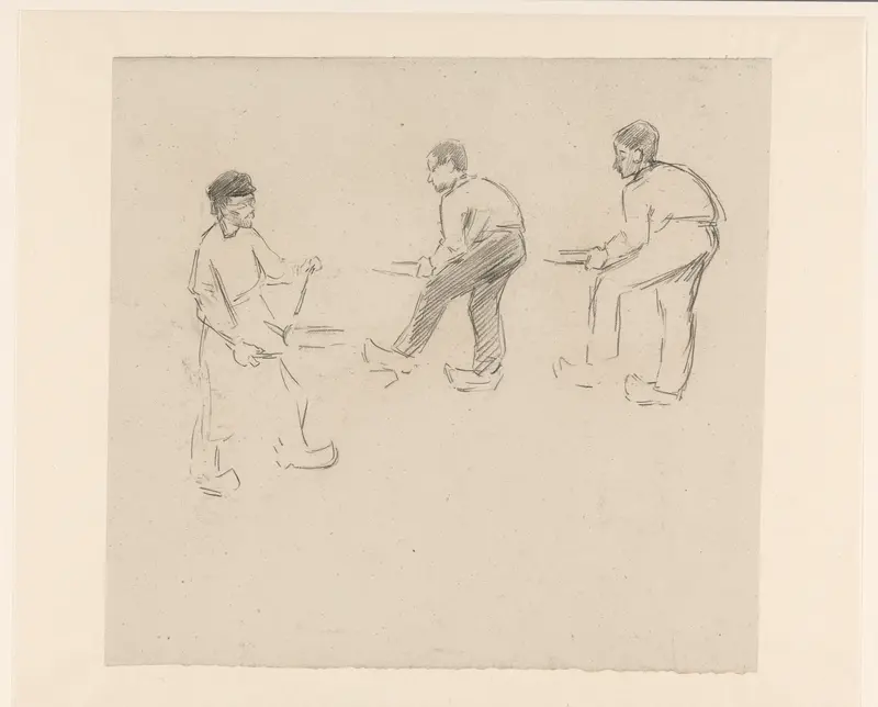 Drie katoenververs Wall Art by Anthon Gerhard Alexander van Rappard - High-Resolution Digital Print
