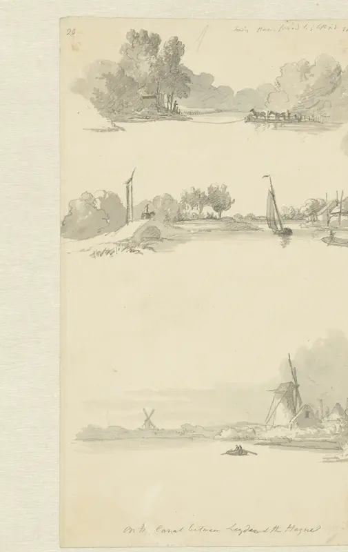 Drie landschappen Wall Art by Robert Hills - High-Resolution Digital Print