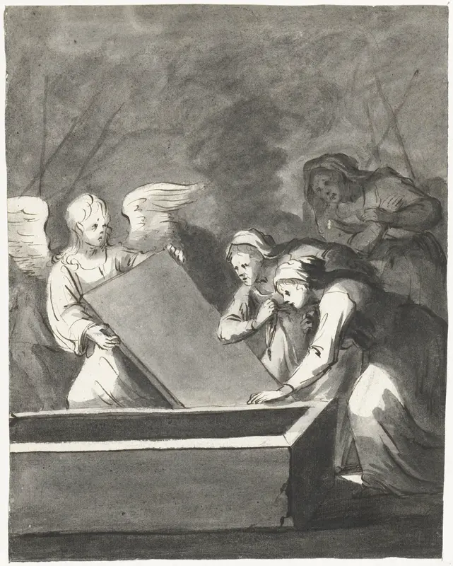Drie Maria's bij het graf Wall Art by Moses ter Borch - High-Resolution Digital Print