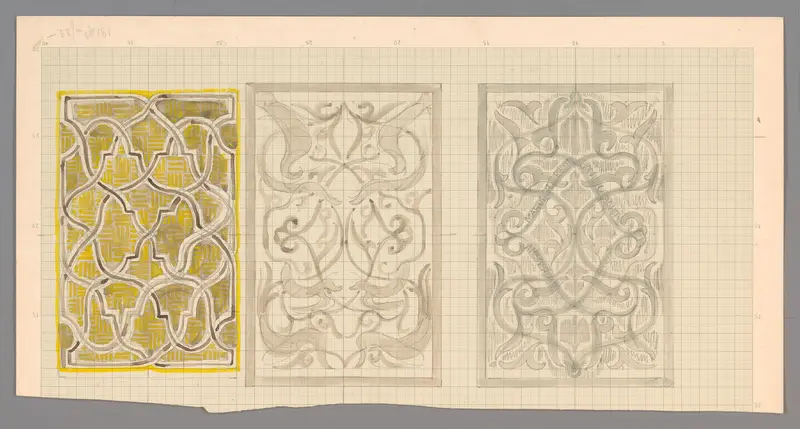 Drie ontwerpen voor een ex libris Wall Art by Carel Adolph Lion Cachet - High-Resolution Digital Print