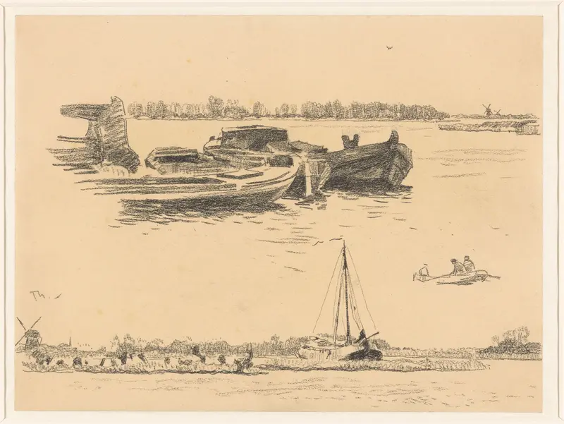 Drie studies op één blad Wall Art by Willem Bastiaan Tholen - High-Resolution Digital Print