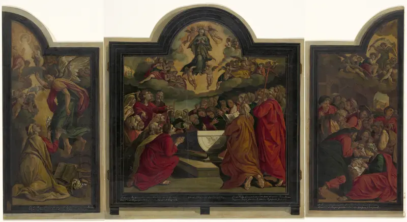 Drieluik met de Hemelvaart van Maria Wall Art by Paulus Constantijn la Fargue - High-Resolution Digital Print
