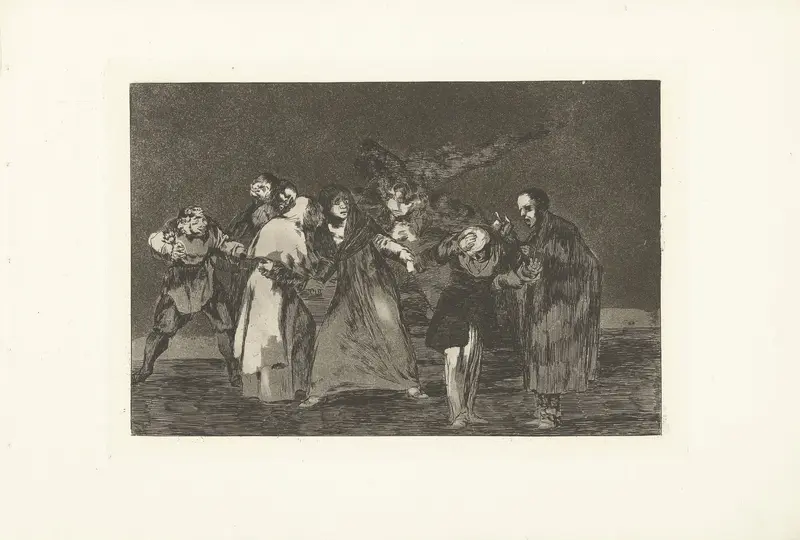Drievoudige dwaasheid Wall Art by Francisco de Goya - High-Resolution Digital Print