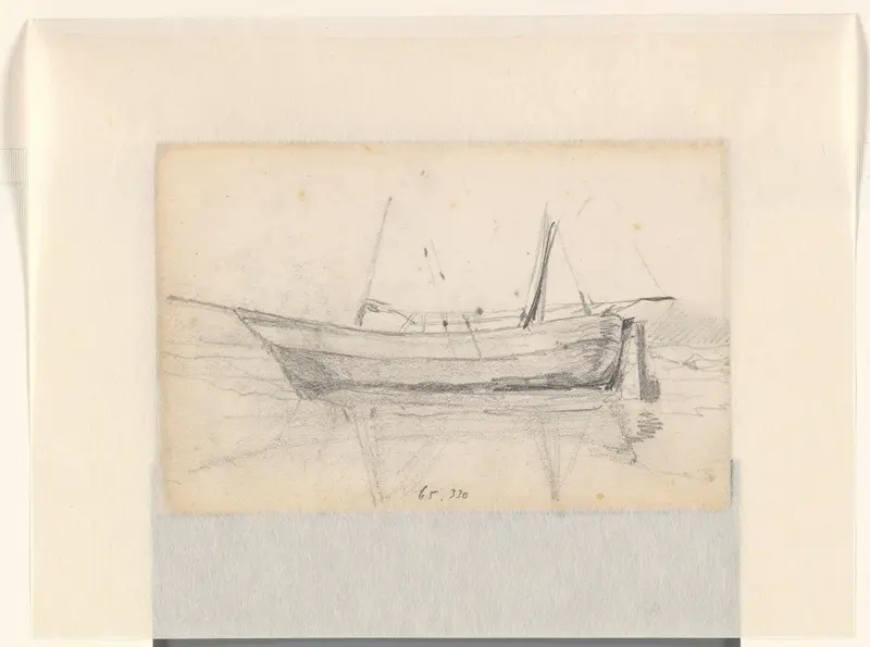 Drijvend zeilschip Wall Art by Johannes Huygens - High-Resolution Digital Print