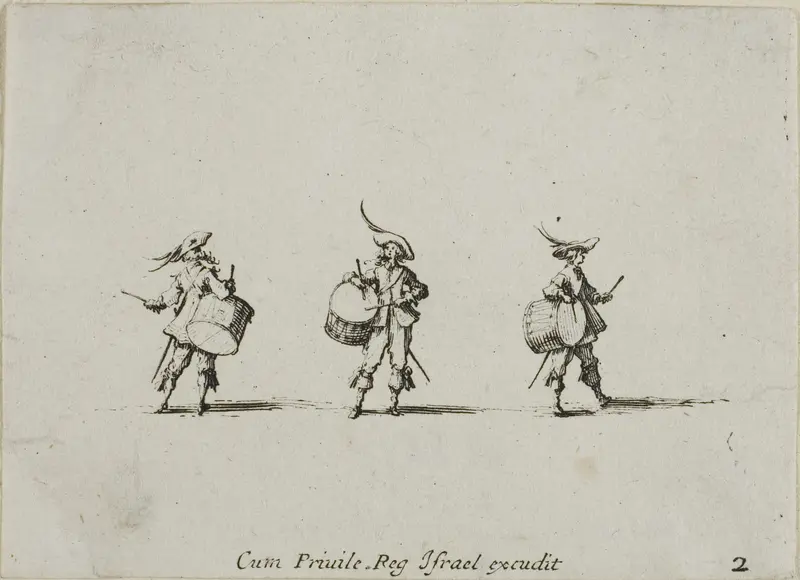 Drill with Drums, plate two from The Military Exercises