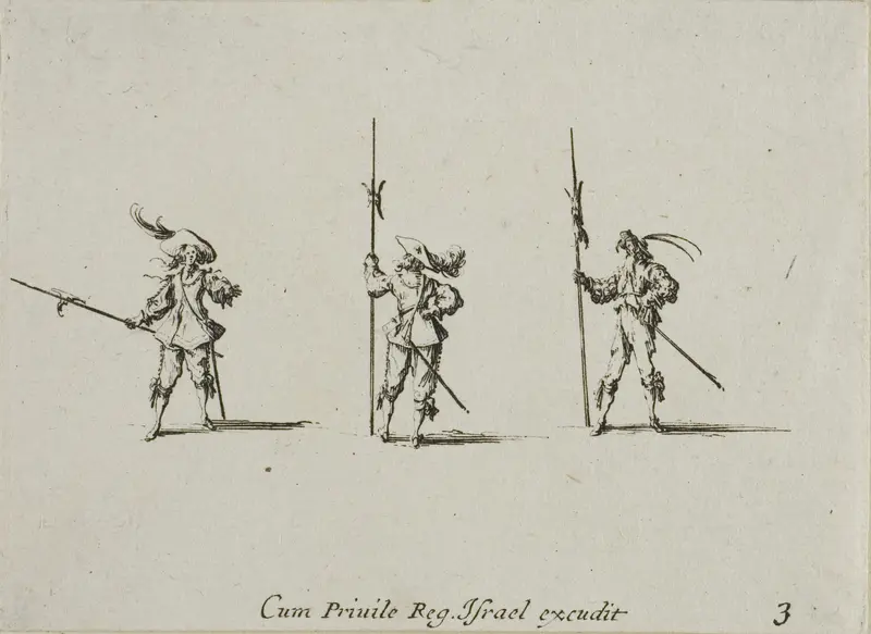 Drill with Halberds, plate three from The Military Exercises