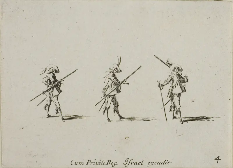 Drill with the Musket, plate four from The Military Exercises