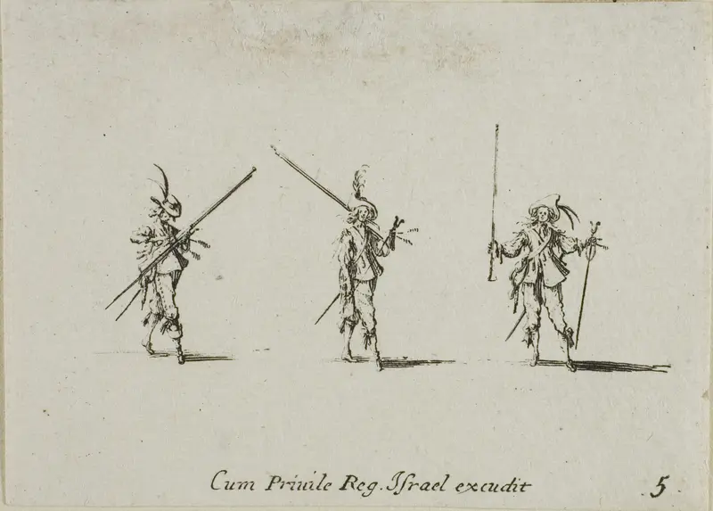 Drill with Tilted Pikes, plate five from The Military Exercises