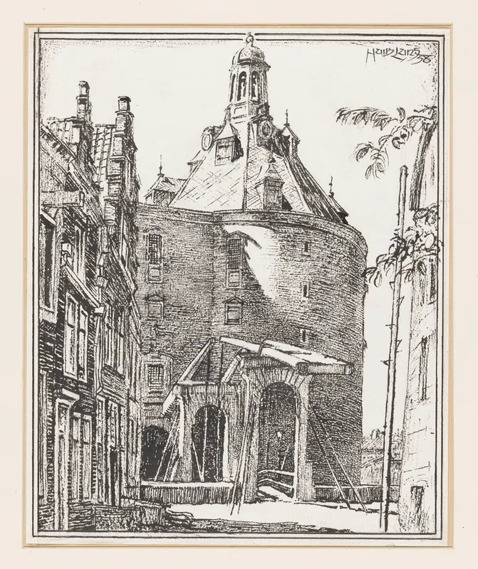 Drommedaris te Enkhuizen Wall Art by Unknown - High-Resolution Digital Print