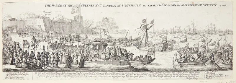 Dronningens ankomst til Portsmouth Wall Art by Dirk Stoop - High-Resolution Digital Print