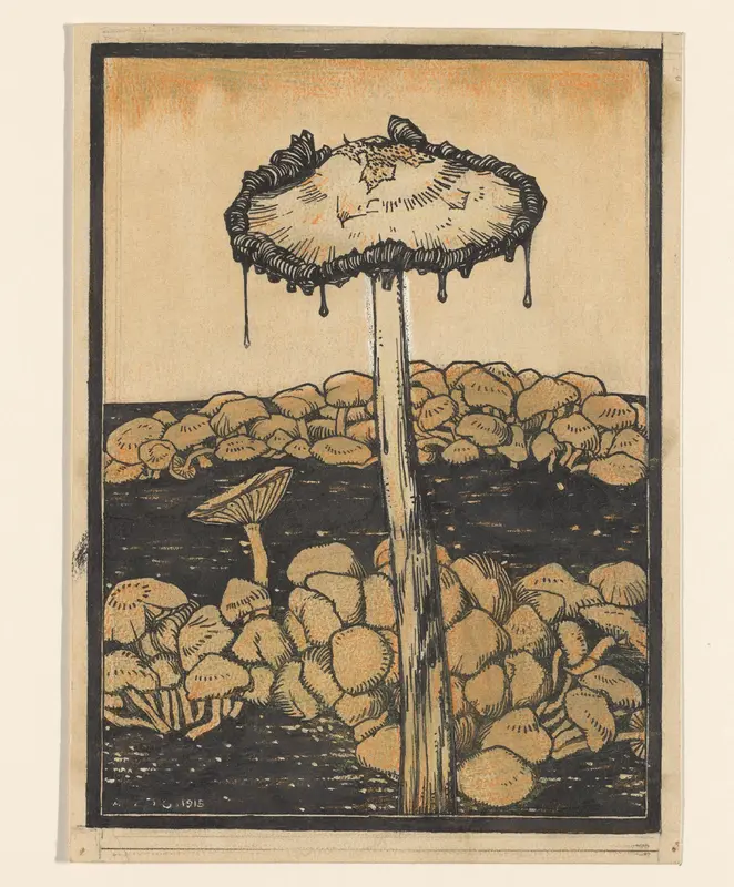 Druipende paddenstoel Wall Art by Unknown - High-Resolution Digital Print