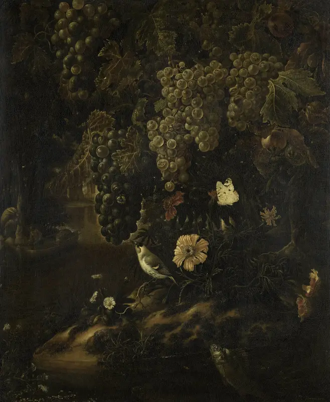 Druiven, bloemen en dieren Wall Art by Isac Vromans - High-Resolution Digital Print