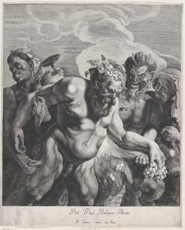 Drunken Silenus Wall Art by Jonas Suyderhoef - High-Resolution Digital Print