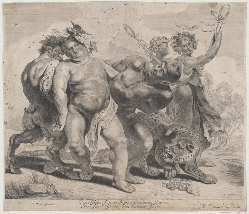 Drunkeness of Bacchus Wall Art by Jonas Suyderhoef - High-Resolution Digital Print