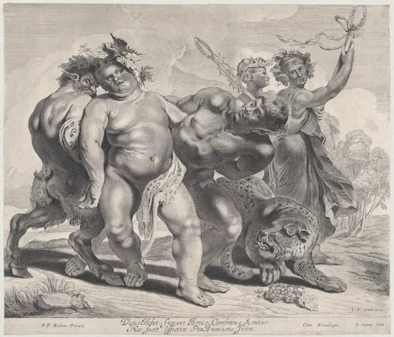 Drunkeness of Bacchus Wall Art by Peter Paul Rubens - High-Resolution Digital Print