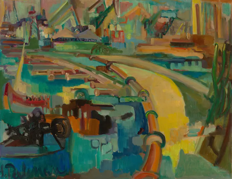 Dry Dock on Curaçao Wall Art by Suzanne Perlman - High-Resolution Digital Print