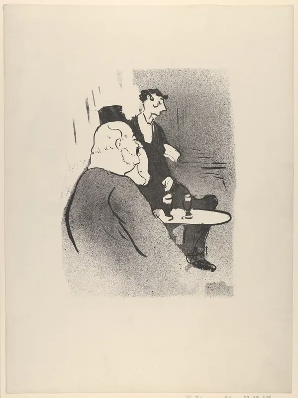 Ducarre at Les Ambassadeurs (from Le Café Concert) Wall Art by Henri de Toulouse-Lautrec - High-Resolution Digital Print