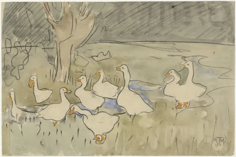Ducks Wall Art by Theo van Hoytema - High-Resolution Digital Print