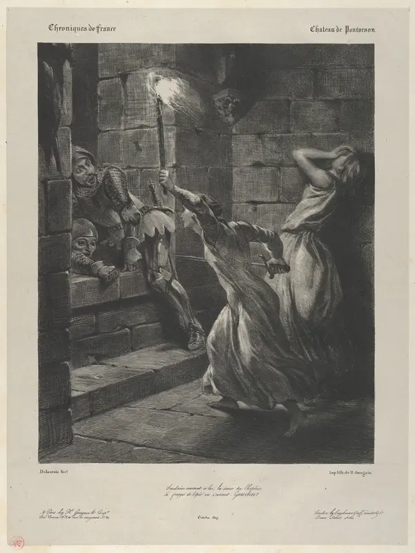 Duguesclin's Sister Wall Art by Eugène Delacroix - High-Resolution Digital Print