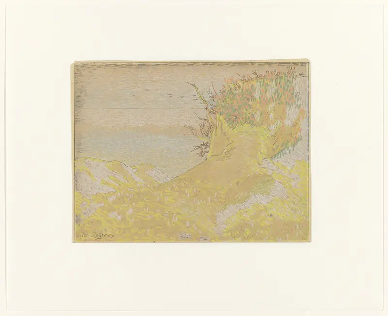 Duinlandschap met gezicht op zee Wall Art by Jan Toorop - High-Resolution Digital Print
