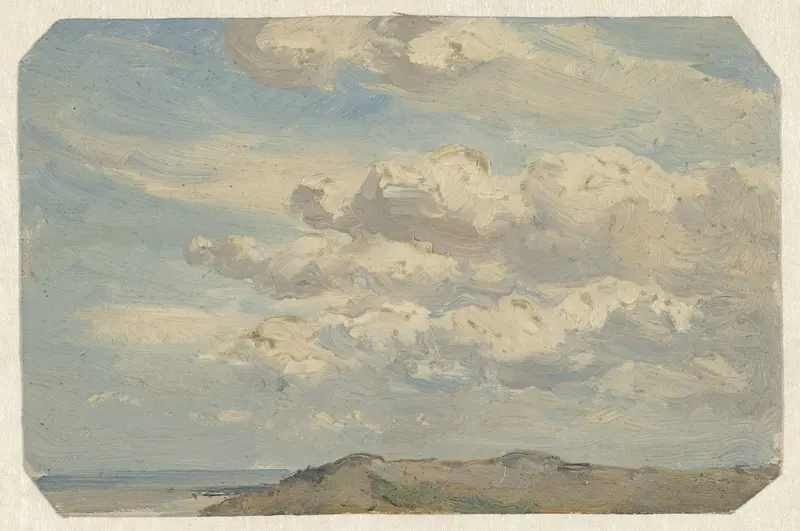 Duintop met links de zee Wall Art by Jan Willem van Borselen - High-Resolution Digital Print