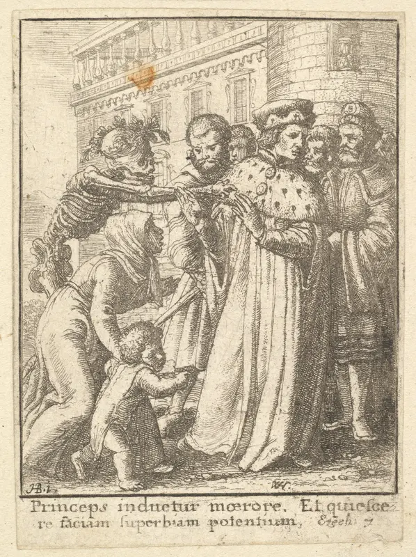Duke, from "Dance of Death" Wall Art by Wenceslaus Hollar - High-Resolution Digital Print