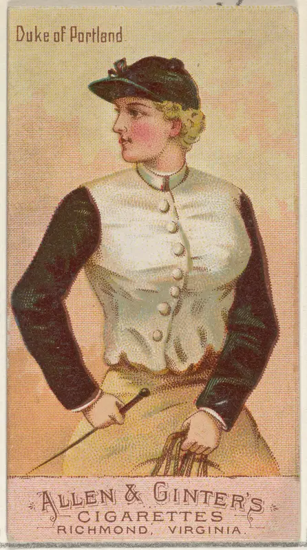 Duke of Portland, from the Racing Colors of the World series (N22b) for Allen & Ginter Cigarettes Wall Art by Allen & Ginter - High-Resolution Digital Print
