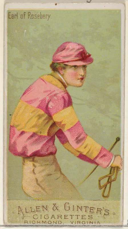 Duke of Rosebery, from the Racing Colors of the World series (N22a) for Allen & Ginter Cigarettes Wall Art by Allen & Ginter - High-Resolution Digital Print