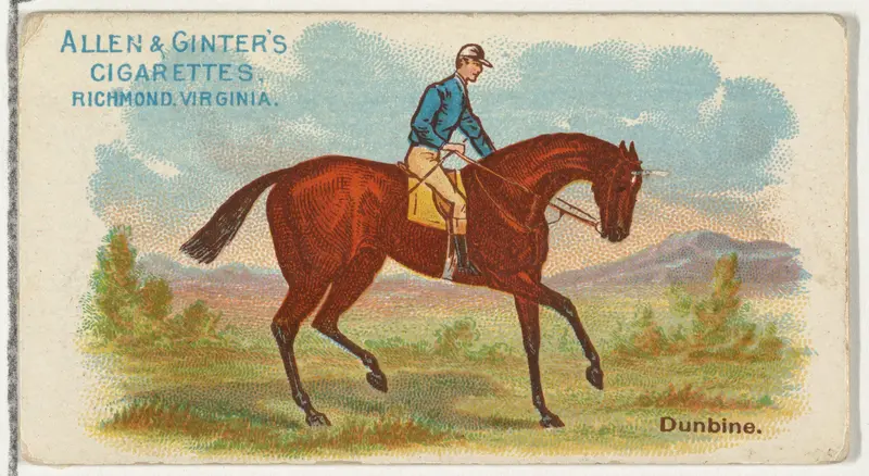 Dunbine, from The World's Racers series (N32) for Allen & Ginter Cigarettes Wall Art by Allen & Ginter - High-Resolution Digital Print