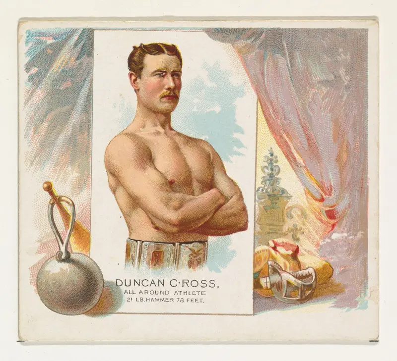 Duncan C. Ross, All Around Athlete, from World's Champions, Second Series (N43) for Allen & Ginter Cigarettes Wall Art by Allen & Ginter - High-Resolution Digital Print