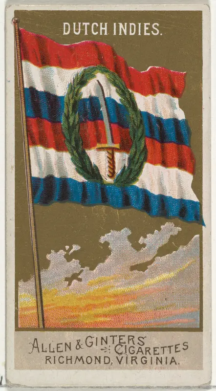 Dutch Indies, from Flags of All Nations, Series 2 (N10) for Allen & Ginter Cigarettes Brands Wall Art by Allen & Ginter - High-Resolution Digital Print