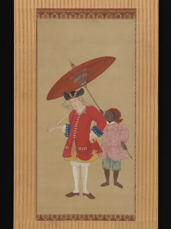 Dutchman with a Servant Wall Art by Kawahara Keiga - High-Resolution Digital Print