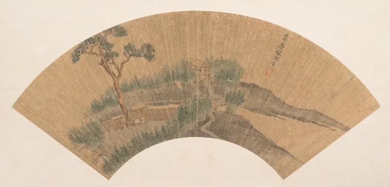 Dwelling in landscape Wall Art by Song Maojin - High-Resolution Digital Print