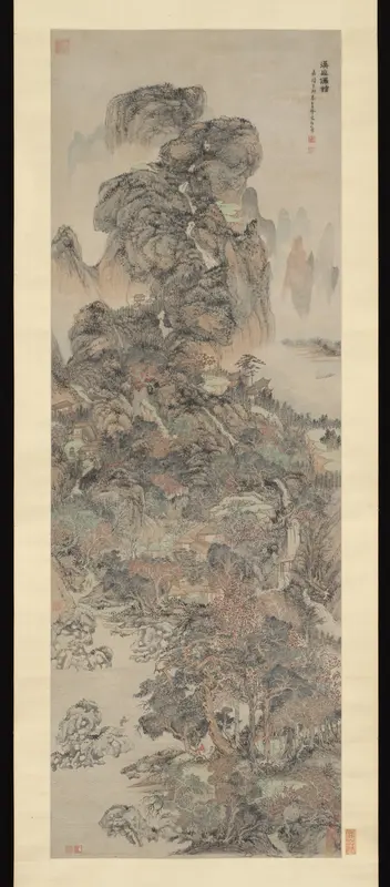 Dwellings of the Immortals Amid Streams and Mountains Wall Art by Wen Boren - High-Resolution Digital Print