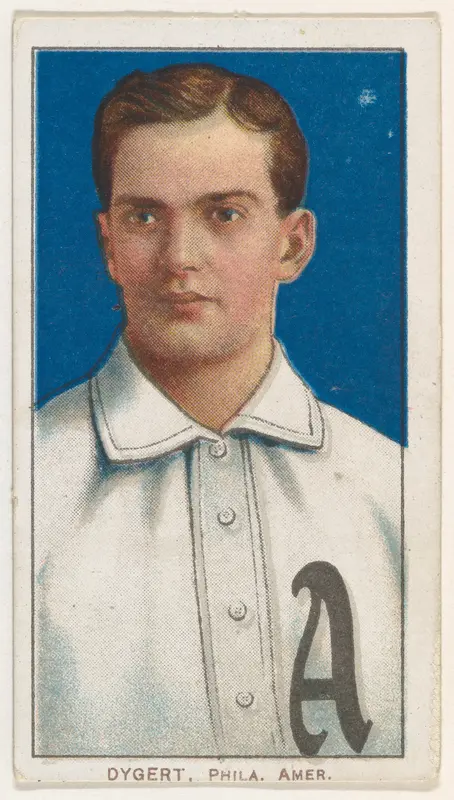 Dygert, Philadelphia, American League, from the White Border series (T206) for the American Tobacco Company Wall Art by American Tobacco Company - High-Resolution Digital Print