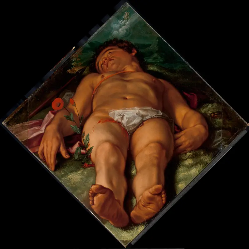 Dying Adonis Wall Art by Hendrick Goltzius - High-Resolution Digital Print
