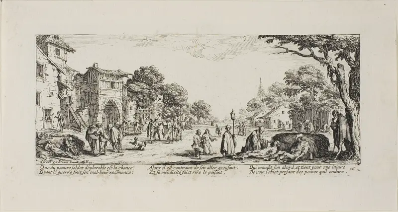Dying Soldiers by the Roadside, plate sixteen from The Miseries of War