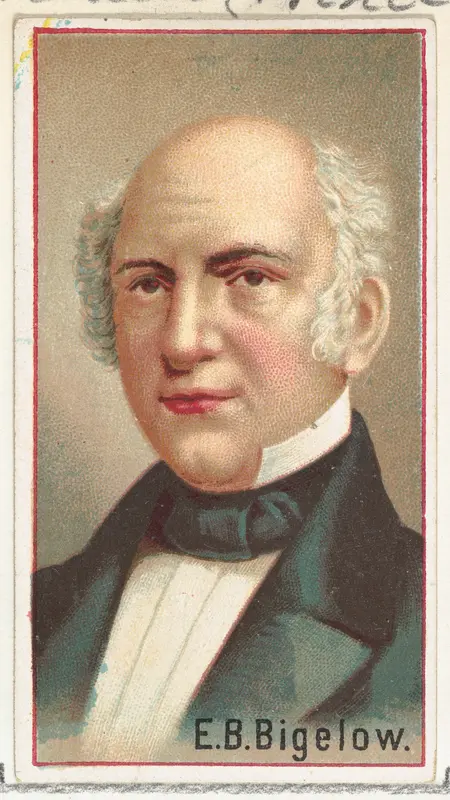 E. B. Bigelow, printer's sample for the World's Inventors souvenir album (A25) for Allen & Ginter Cigarettes by Allen & Ginter - High-Resolution Digital Print
